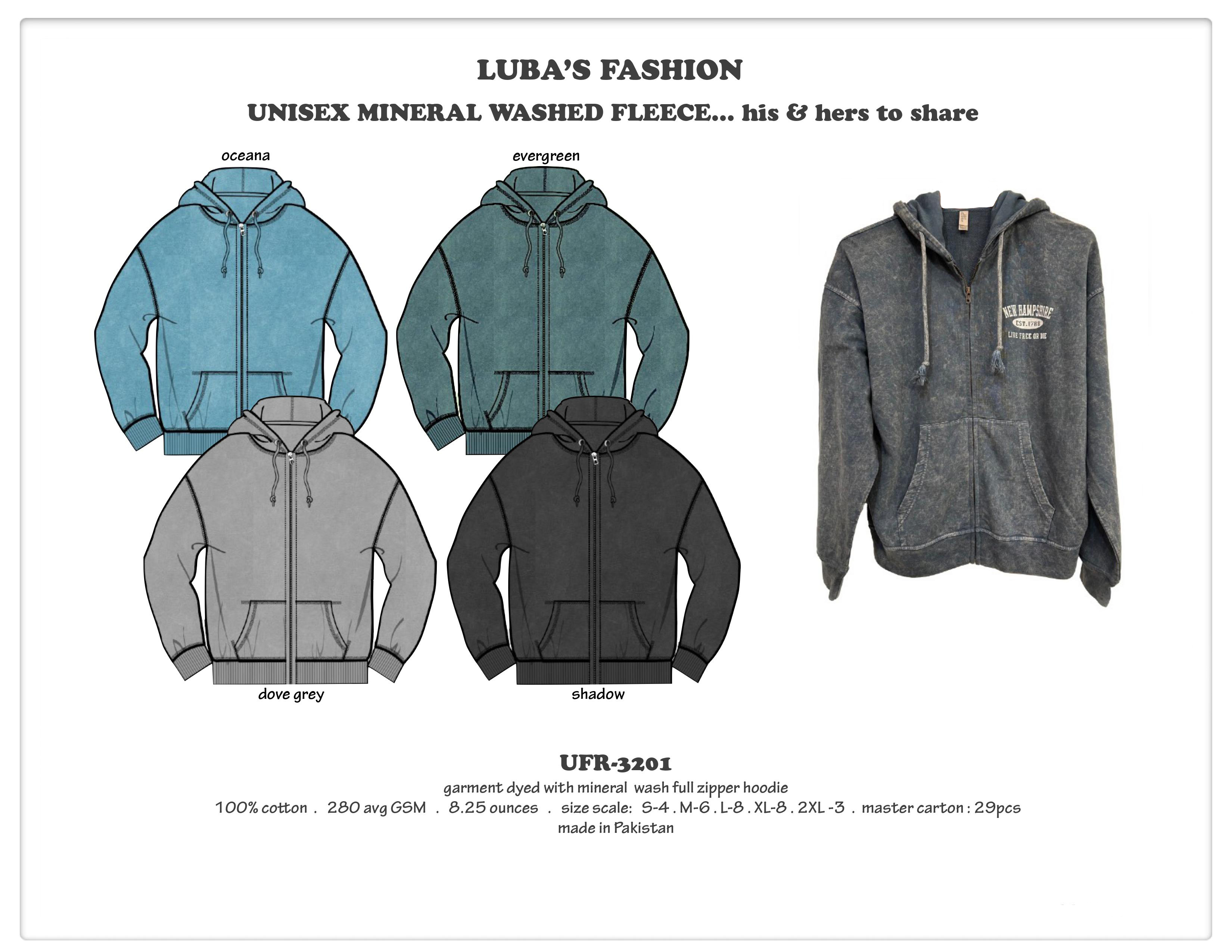 Mineral Wash Zipper