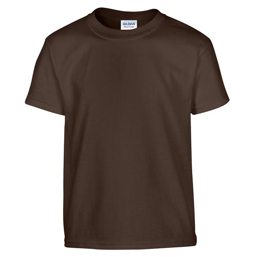 white and brown graphic tee